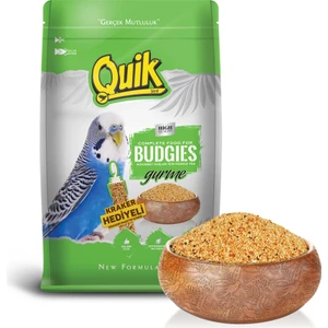 Quik Gurme Muhabbet Kuşu Yemi 500 Gr. Kraker Hediyeli