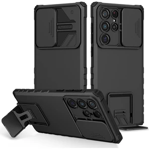 Shin-Wo Samsung Galaxy A73 Için Kamera Korumalı Pc + Tpu Telefon Kılıfı - Siyah (Yurt Dışından)