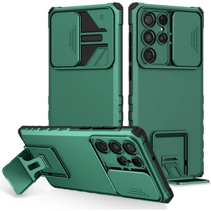 Shin-Wo Samsung Galaxy A73 Için Kamera Korumalı Pc + Tpu Telefon Kılıfı - Koyu Yeşil (Yurt Dışından)