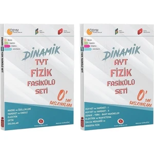 Karaağaç Yayınları Dinamik TYT-AYT Fizik Seti Güncel 2 Set Kitap