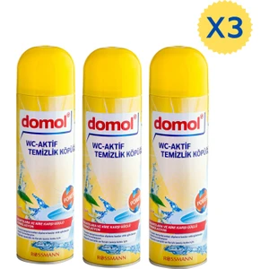 Tuvalet Temizleyici Köpük Limon Özlü 500 ml x 3 Adet