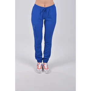Nur Medikal Giyim Saks Mavi Likralı Jogger Pantolon