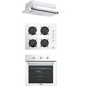 Beyaz Aspiratörlü Turbo Ankastre Set (B66 - SF2 (MT) + DS6-905W + KO-40TAHDF)