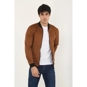 Erkek Dar Kesim Nubuk Süet Astarsız Likralı Su Itici Kolej Ceket