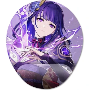 Genshin Impact - Raiden Bilek Destekli Mousepad Model - 1 Oval