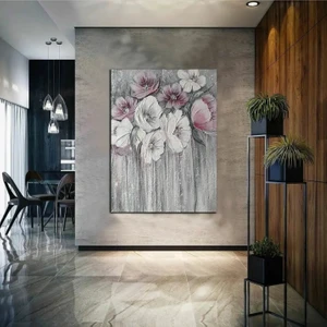 Home Arths Çiçek Temalı Sanatsal Dekoratif Duvar Tablosu