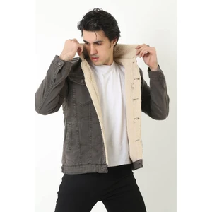 Erkek Içi Kürklü Kot Ceket