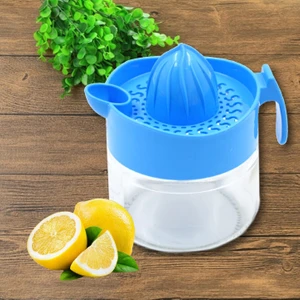 Lima Cam Hazneli Limon Sıkacağı 300 ml Mavi (KC-405)