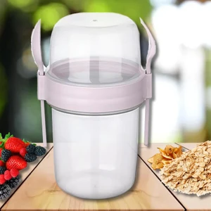 1100 ml Taken Go Müsli Kabı (AP-9453) Pastel Pembe