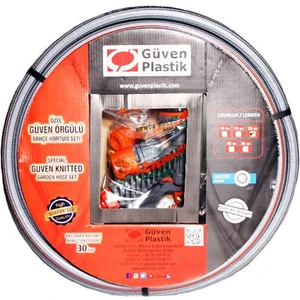 1/2" Özel Güven Örgülü Bahçe Hortum Seti Tabancalı(20 Metre)