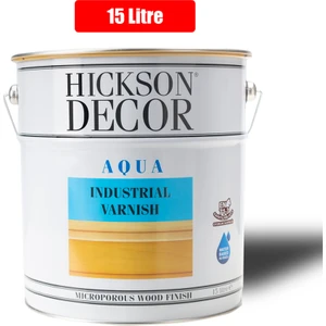 Hemel Hickson Decor Su Bazlı - Aqua VA1030 Endüstriyel Dış Mekan Cila 15 Lt Fırçalık