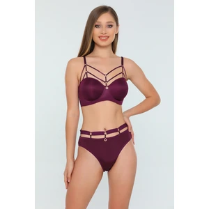 Le Jardin Mürdüm Renk Dolgusuz Sütyen Takım