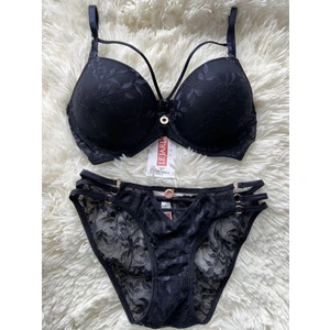 Le Jardin Lacivert Renk Destekli Sütyen Takım