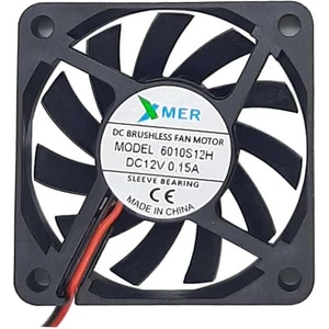 Kaizen Market xmer 60x60x10mm 12V 0.15A 2 Kablolu Fan