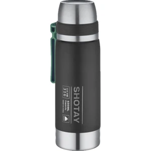 Shotay 600 ml Çelik Kamp Termosu  Ağızlık ve Ekstra Bardaklı Kullanım 24 Saate Kadar Yalıtım