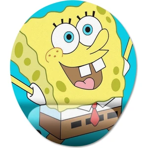 Sünger Bob Kare Şort - Spongebob Bilek Destekli Mousepad Model - 3 Oval