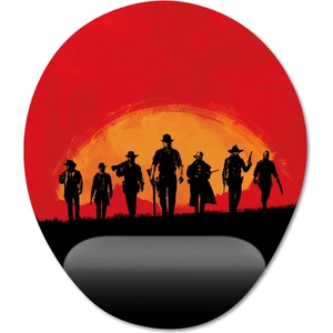 Red Dead Redemption 2 Bilek Destekli Mousepad Model - 2 Oval