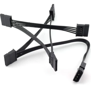 Molex To 5 Sata Power Kablo Ide 4 Pin Sata 15 Pin Sata Güç Kablosu Çoklayıcı