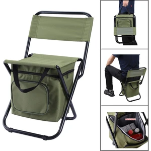 Depolama Çantası ve Backrest ve Isı Koruma Fonksiyonu ile Dış Mekan Katlanır Sandalye (Yurt Dışından)
