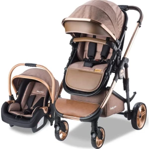 4 Baby Care BC-440 Collarado Chrome Travel Puset Kahverengi