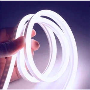 ARTILED 2 Metre 220 Volt Esnek Neon Hortum Şerit LED Işık Aydınlatma Tak Çalıştır Beyaz Işık