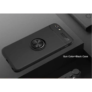 Apple iPhone 6 Kılıf Yüzüklü Silikon Range - Siyah