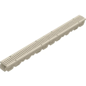 80X65X1000MM Drenaj Kanalı / Plastik Izgara + Oluk + Tapa