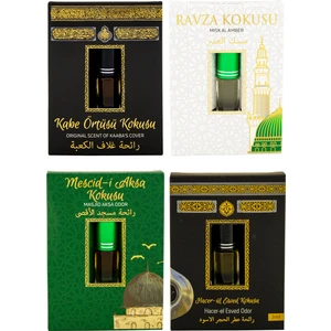 Kabe Örtüsü Kokusu Medine Ravza Kokusu Mescidi Aksa Kokusu Ve Hacerül Esved Kokusu Alkolsüz Esans 3ml