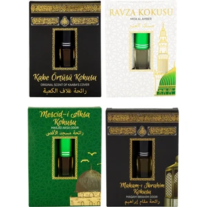 Kabe Örtüsü Kokusu Medine Ravza Kokusu Mescidi Aksa Kokusu ve Makamı Ibrahim Kokusu Alkolsüz Esans 3ml