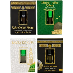 Kabe Örtüsü Kokusu Mescidi Aksa Kokusu Medine Ravza Kokusu ve Hacerül Esved Kokusu Alkolsüz Esans 3ml