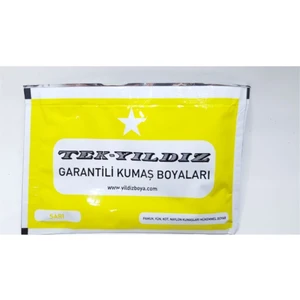 Tek Yıldız Yıldız Kumaş Boyası Sarı Renk