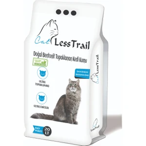 Less Trail 20 Lt Ince Tane Aloevera Kokulu Beyaz Bentonit Kedi Kumu