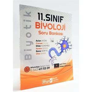 Biyotik Yayınları  11.Sınıf 2023 Biyoloji Soru Bankası Güncellenmiş Yeni Baskı