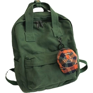 İstanbul Store İstanbul Store Kanvas Çanta Sırt Çantası Kadın Kolej Tarzı Düz ​​renk Sırt Çantası (Yurt Dışından)