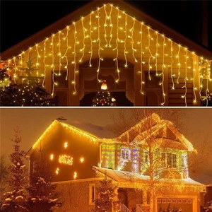 4 Metre 8 Fonksiyonlu Perde LED 96 Ledli 50X60X70CM Saçaklı Kablolu Fişli