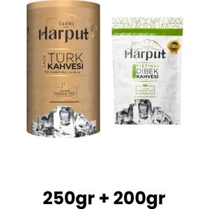 250G Türk Kahvesi + 200G Fıstıklı Dibek Kahvesi