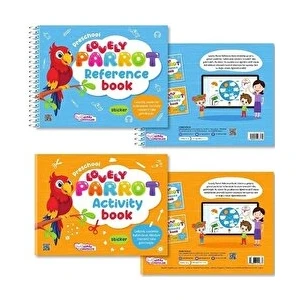 Pembe Patikler Lovely Parrot Reference - Activity Book (2 Kitap - Puzzle Hediyeli)