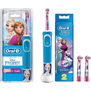 Çocuklar Için Şarj Edilebilir Diş Fırçası + 2'Li Yedek Başlık, Frozen
