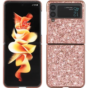 Xphone Store Samsung Galaxy Z Flip4 Pembe Için Glitter Powder Tpu Kılıfı (Yurt Dışından)