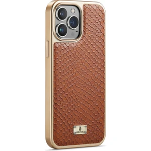 Fierre Shann iPhone 11 Brown Için Fierre Shann Snake Doku Telefon Kılıfı (Yurt Dışından)