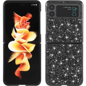 Xphone Store Samsung Galaxy Z Flip4 Siyah Için Glitter Powder Tpu Kılıfı (Yurt Dışından)