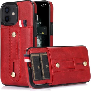 Xphone Store iPhone 12 Mini Kırmızı Için Cüzdan Deri Kılıf (Yurt Dışından)