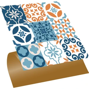 Kendinden Yapışkanlı Kontrast  Desenli Pvc Karo 30x30 cm 4 Adet 0,36 M2