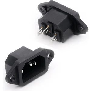 Devre Dünyası IC-212 C14 Power Soket Erkek Kulaklı 220V Lehim Tip - 5 Adet
