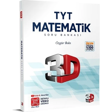 3D Yayınları TYT Matematik Tamamı Video Çözümlü Soru