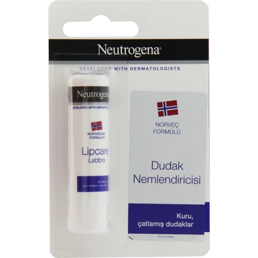 Neutrogena 4.8 gr Lipcare Dudak Nemlendiricisi Kuru Çatlamış Dudaklar İçin Etkili