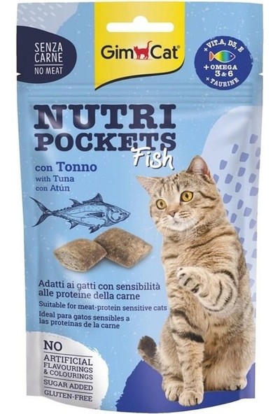 Gimcat Nutripockets Ton Balıklı Kedi Ödülü 60 gr