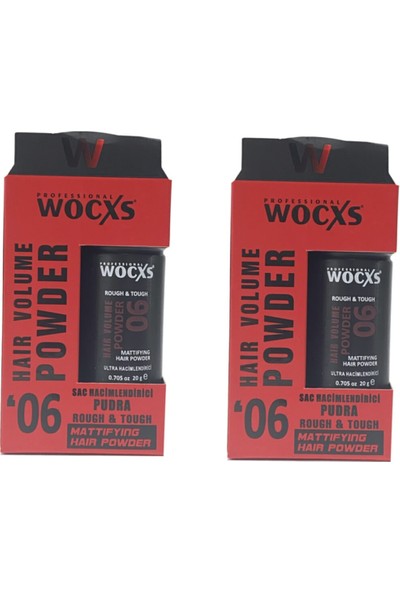 Wocxs 2'Li Saç Hacimlendirici Pudra Wax 06 20 Gr