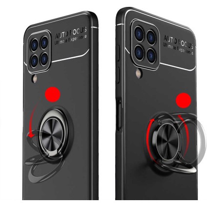 Realme 7 Kılıf Yüzüklü Silikon Range - Mavi modelleri