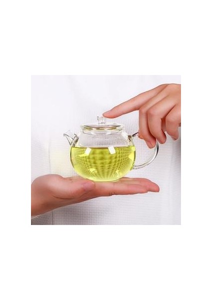 200 ml Şeffaf Cam Çaydanlık Isıya Dayanıklı Kung Fu Çay Seti Mini Küçük Çay Potu Filtre Puerh Çaydanlıklı Ev Çay Su Isıtıcısı | Çaydanlıklar